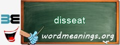 WordMeaning blackboard for disseat